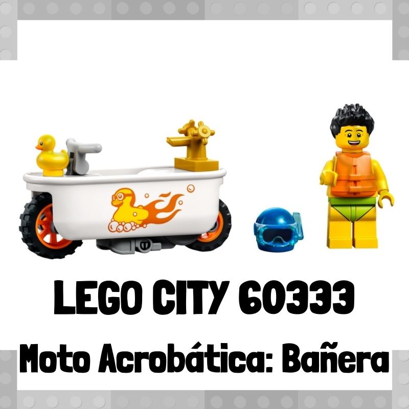 Lee más sobre el artículo Set de LEGO City 60333 Stuntz Moto Acrobática: Bañera
