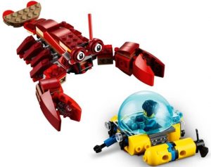 Lego De Langosta Con Submarino 3 En 1 De Lego Creator 31130