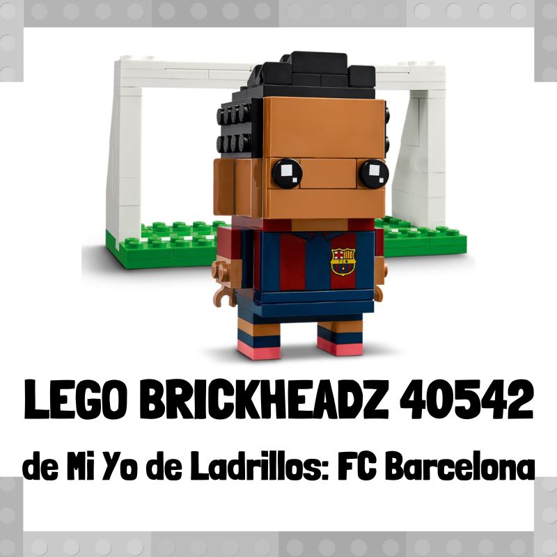 Lee m谩s sobre el art铆culo Figura de LEGO Brickheadz 40542 de Mi Yo de Ladrillos: FC Barcelona