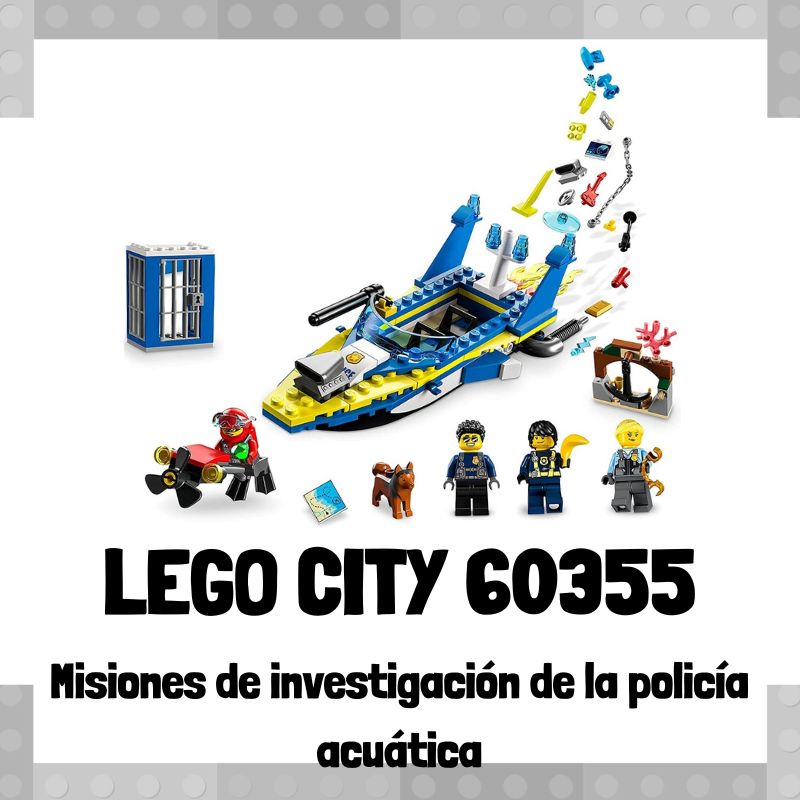 Lee más sobre el artículo Set de LEGO City 60355 Misiones de investigación de la policía acuática