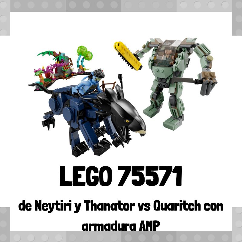 Lee mÃ¡s sobre el artÃ­culo Set de LEGO 75571 de Neytiri y Thanator vs Quaritch con armadura AMP de Avatar