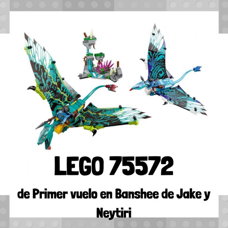 Lee mÃ¡s sobre el artÃ­culo Set de LEGO 75572 de Primer Vuelo en Banshee de Jake y Neytiri de Avatar