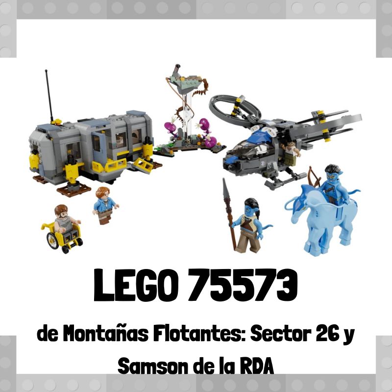 Lee mÃ¡s sobre el artÃ­culo Set de LEGO 75573 de MontaÃ±as Flotantes: Sector 26 y Samson de la RDA de Avatar