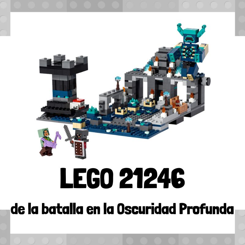 Lee mÃ¡s sobre el artÃ­culo Set de LEGO 21246 de La batalla en la Oscuridad Profunda de Minecraft