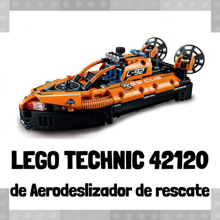 Lee mÃ¡s sobre el artÃ­culo Set de LEGO 42120 de Aerodeslizador de rescate de LEGO Technic