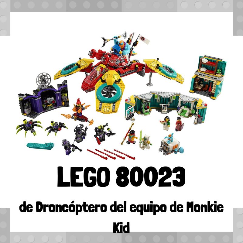 Lee más sobre el artículo Set de LEGO 80023 de Droncóptero del equipo de Monkie Kid