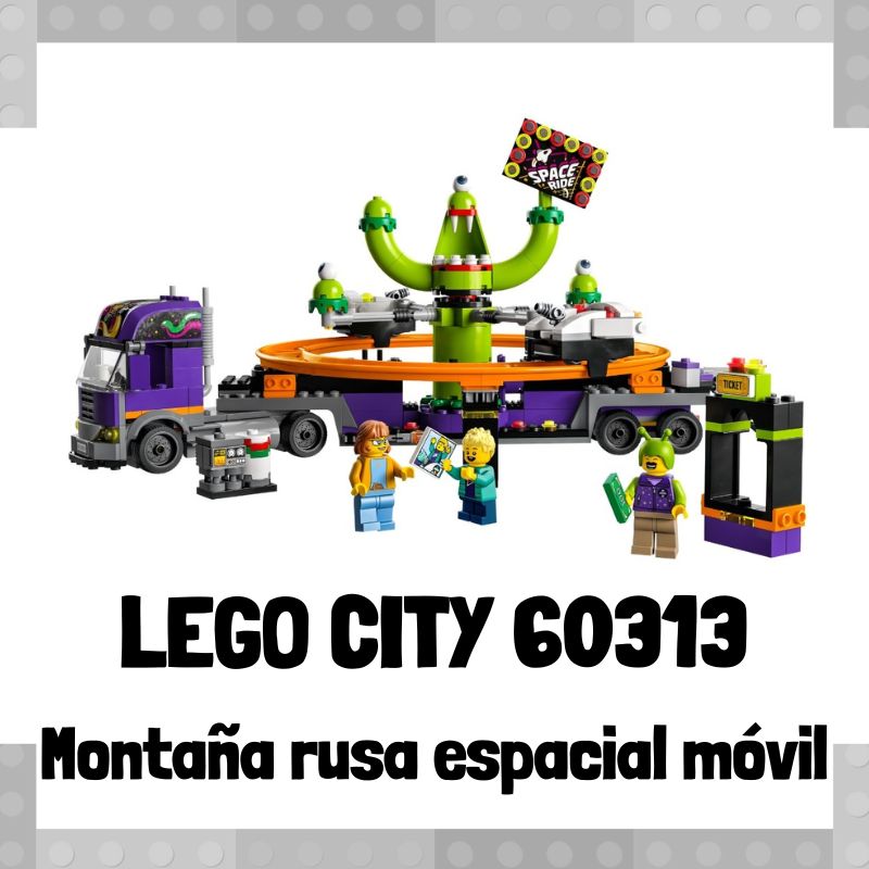 Lee más sobre el artículo Set de LEGO City 60313 Montaña Rusa espacial móvil