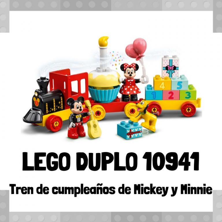 Lee m谩s sobre el art铆culo Set de LEGO 10941 de Tren de cumplea帽os de Mickey y Minnie de LEGO Duplo