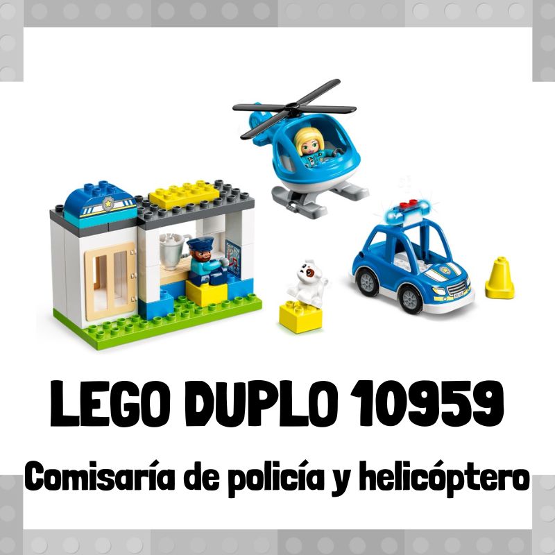 Lee mÃ¡s sobre el artÃ­culo Set de LEGO 10959 de ComisarÃ­a de policÃ­a y helicÃ³ptero de LEGO Duplo