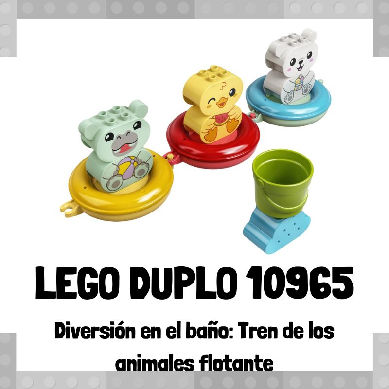 Lee mÃ¡s sobre el artÃ­culo Set de LEGO 10965 de DiversiÃ³n en el baÃ±o: Tren de los animales flotante de LEGO Duplo