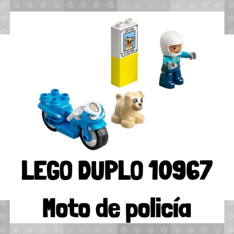 Lee mÃ¡s sobre el artÃ­culo Set de LEGO 10967 de Moto de policÃ­a de LEGO Duplo