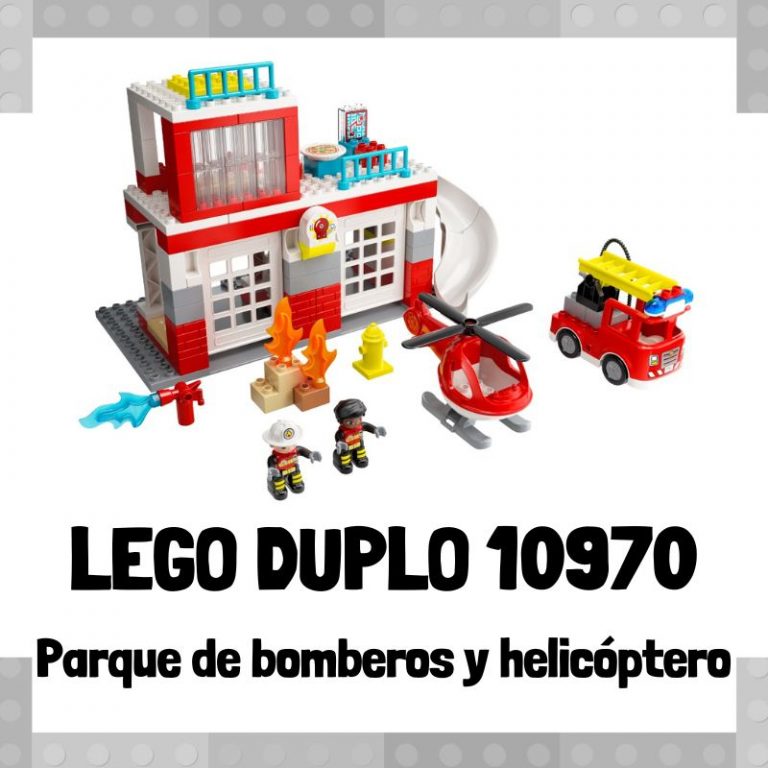 Lee más sobre el artículo Set de LEGO 10970 de Parque de bomberos y helicóptero de LEGO Duplo