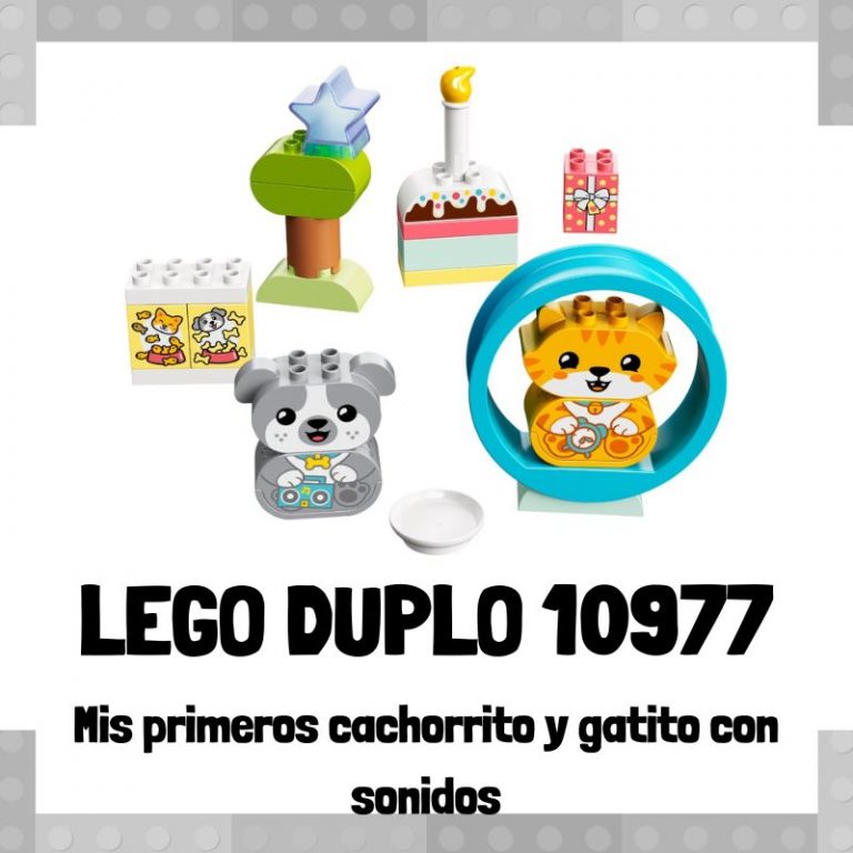 Lee m谩s sobre el art铆culo Set de LEGO 10977 de Mis primeros cachorrito y gatito con sonidos de LEGO Duplo