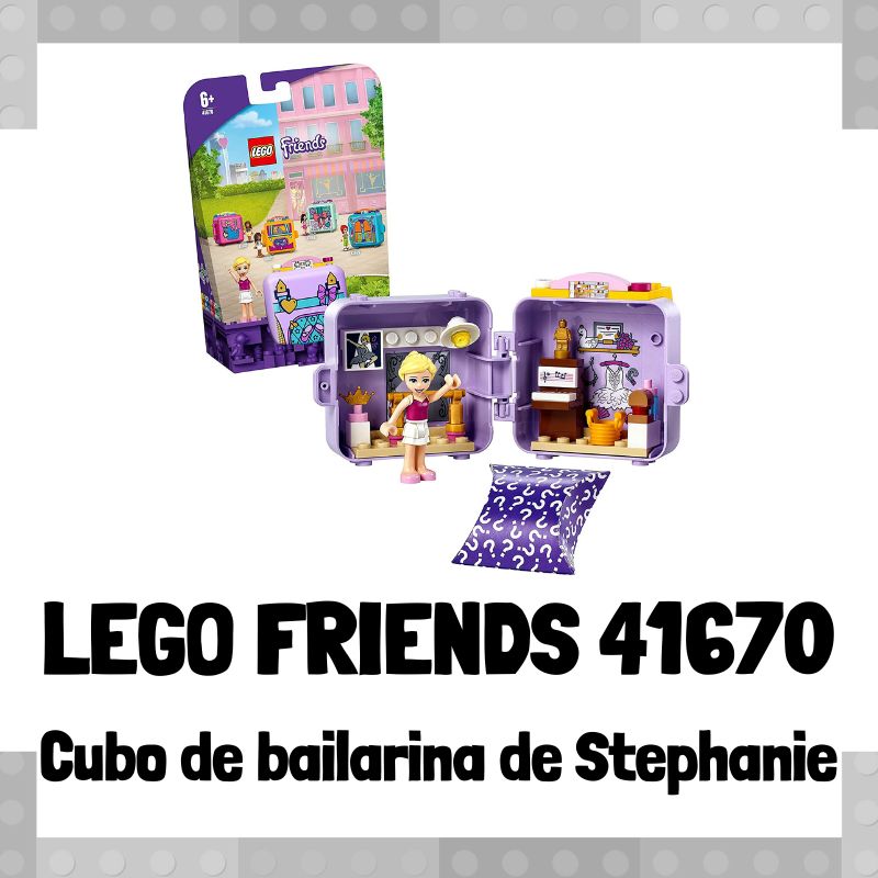Lee más sobre el artículo Set de LEGO 41670 de Cubo de bailarina de Stephanie de LEGO Friends