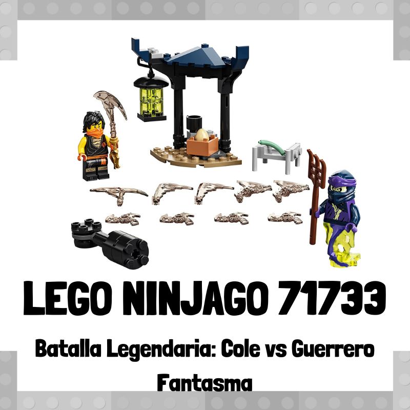 Lee mÃ¡s sobre el artÃ­culo Set de LEGO 71733 de Batalla legendaria: Cole vs Guerrero Fantasma de LEGO Ninjago
