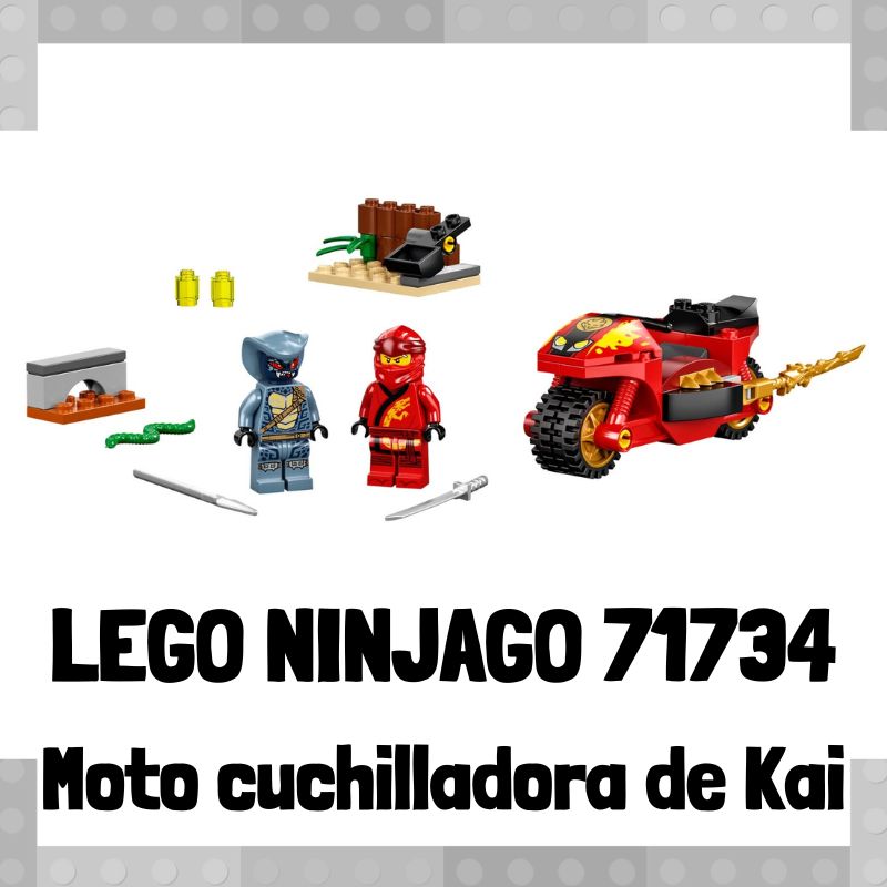 Lee más sobre el artículo Set de LEGO 71734 de Moto acuchilladora de Kai de LEGO Ninjago