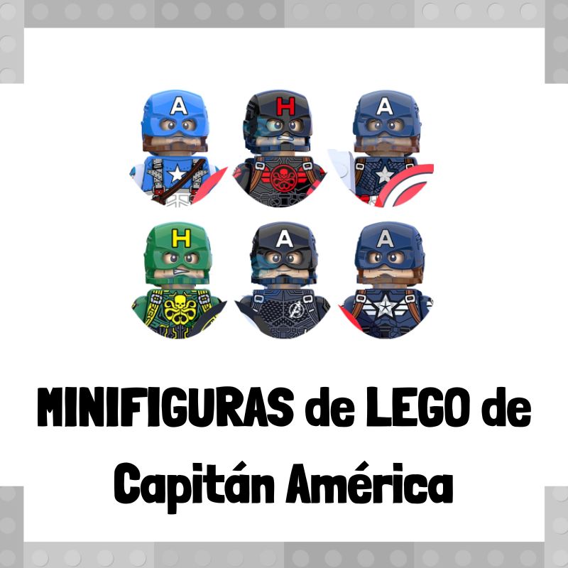 Minifiguras de LEGO de Capitán América de Marvel - Minifiguras baratas de LEGO en Aliexpress