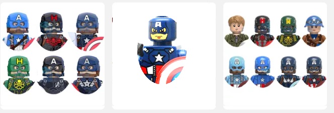 Minifiguras De Lego De Capitán América En Aliexpress