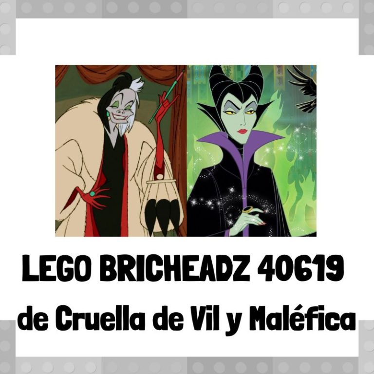 Lee mÃ¡s sobre el artÃ­culo Figura de LEGO Brickheadz 40619 de Cruella de Vil y MalÃ©fica