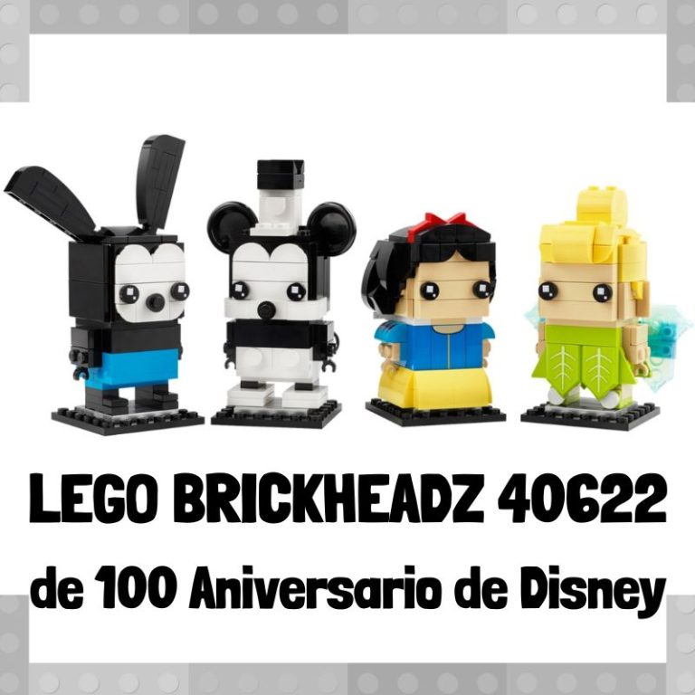Lee más sobre el artículo Figura de LEGO Brickheadz 40622 de 100 aniversario de Disney – Steamboat Willie, Oswald, Blancanieves y Campanilla
