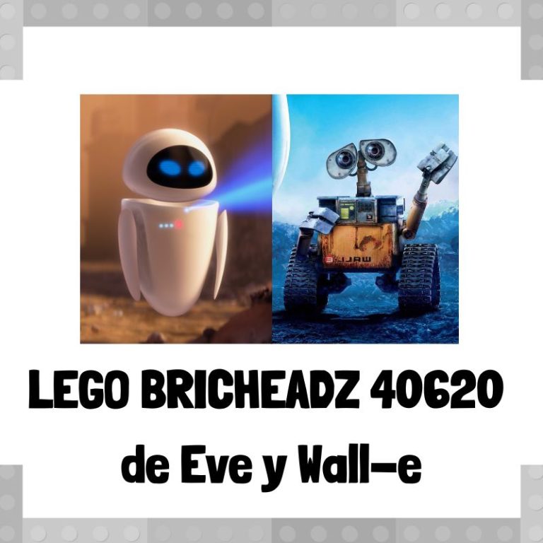 Lee mÃ¡s sobre el artÃ­culo Figura de LEGO Brickheadz 40620 de Eve y Wall-e