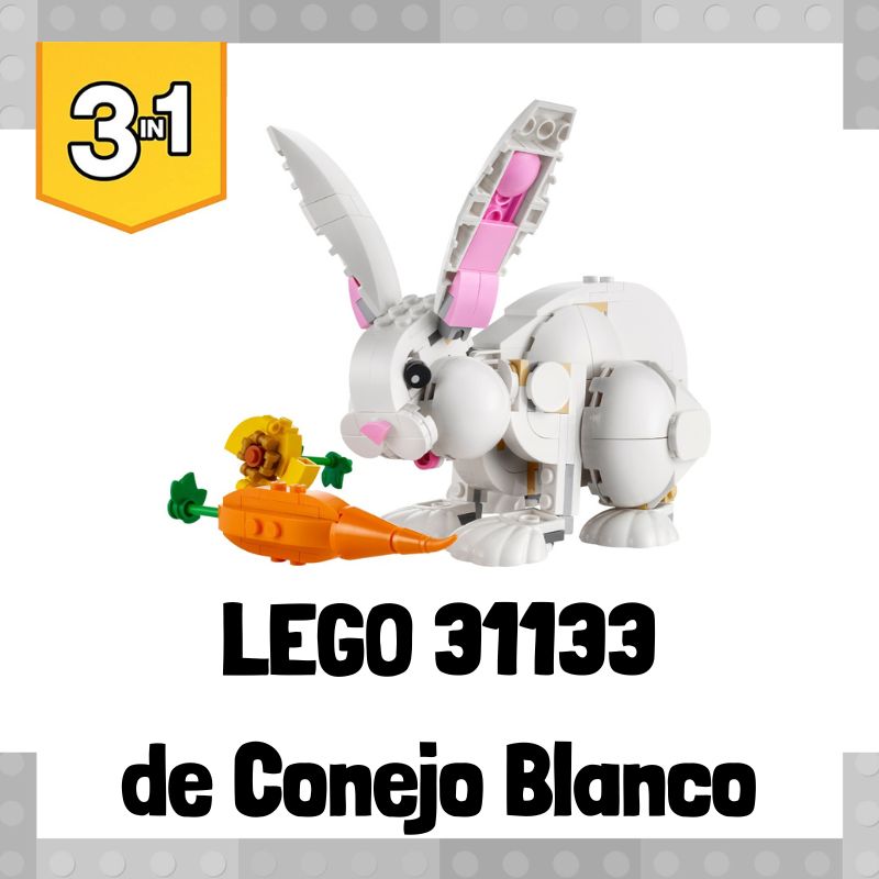Lee m谩s sobre el art铆culo Set de LEGO 31133 3 en 1 de Conejo blanco