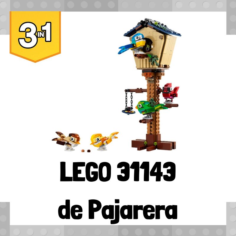 Lee más sobre el artículo Set de LEGO 31143 3 en 1 de Pajarera