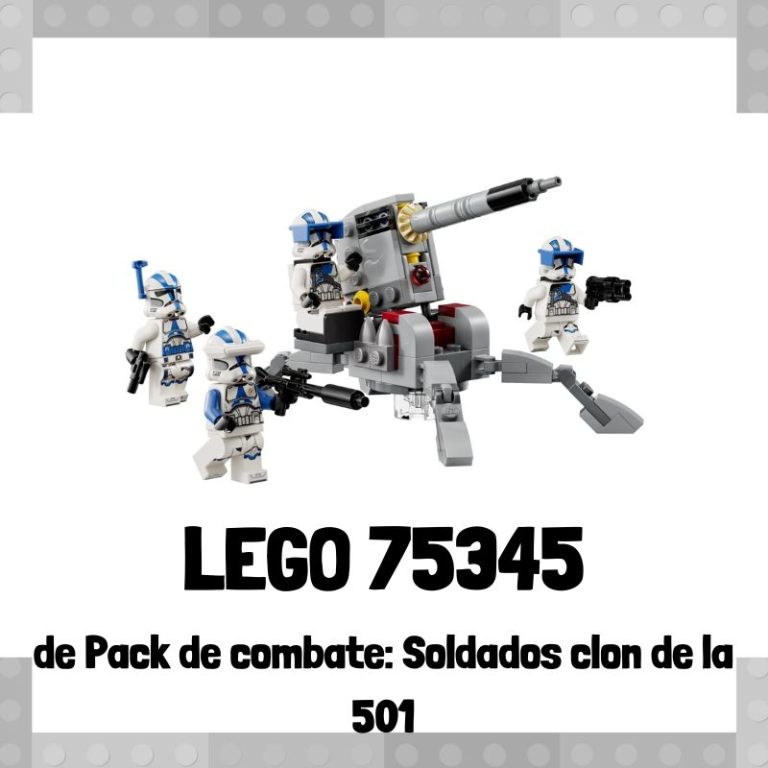 Lee más sobre el artículo Set de LEGO 75345 de Pack de combate: Soldados clon de la 501 de Star Wars