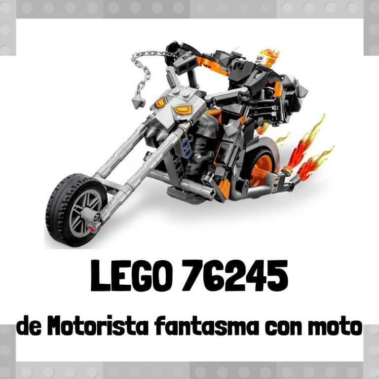 Lee más sobre el artículo Set de LEGO 76245 de Motorista fantasma con moto de Marvel
