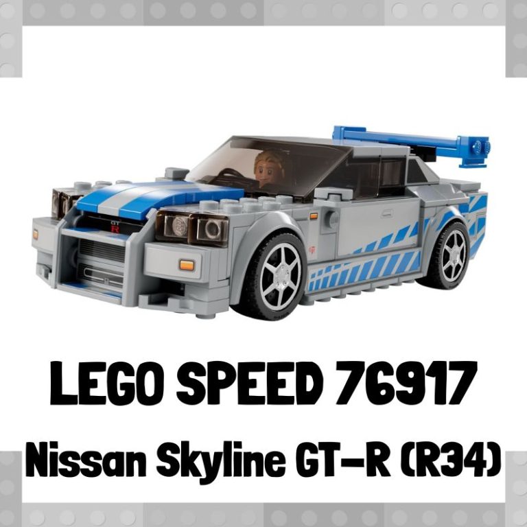 Lee mÃ¡s sobre el artÃ­culo Coche de LEGO 76917 de Nissan Skyline GT-R (R34) de 2 Fast 2 Furious de LEGO Speed Champions