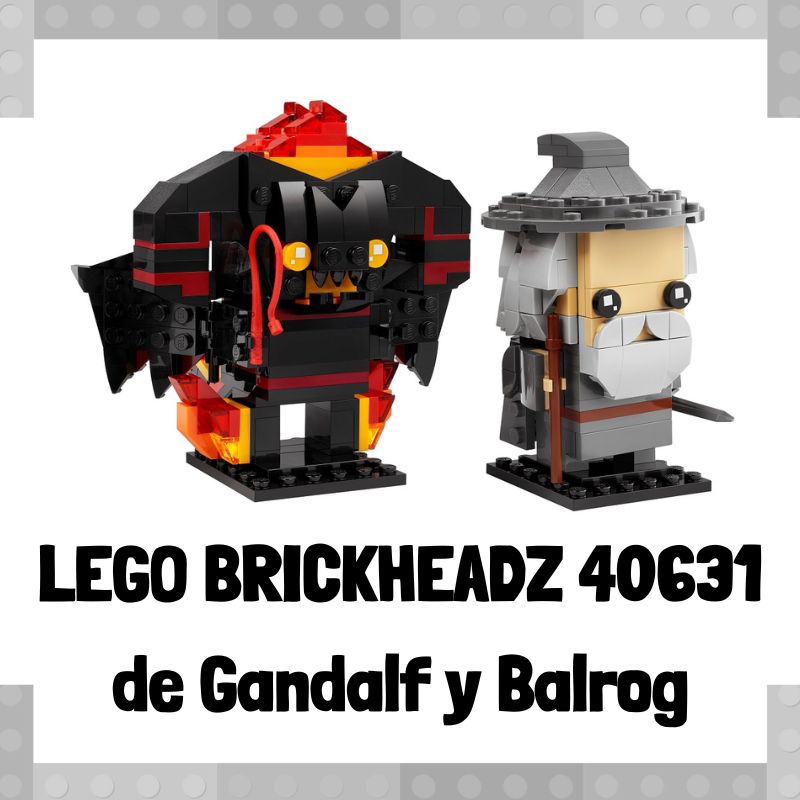 Lee más sobre el artículo Figura de LEGO Brickheadz 40631 de Gandalf y Balrog