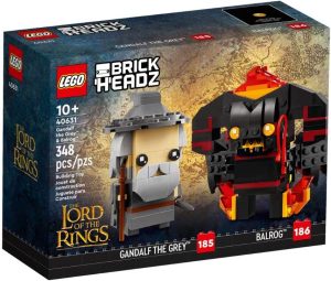 LEGO Brickheadz 40631 de Gandalf y Balrog del seÃ±or de los anillos