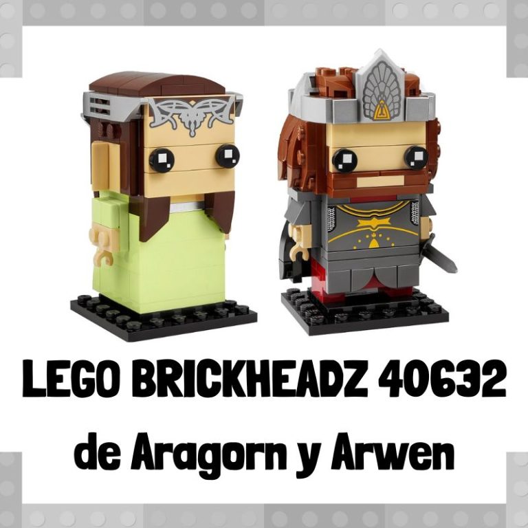 Lee mÃ¡s sobre el artÃ­culo Figura de LEGO Brickheadz 40632 de Aragorn y Arwen
