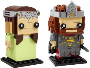 Lego Brickheadz De Aragorn Y Arwen Del SeÃ±or De Los Anillos 40632
