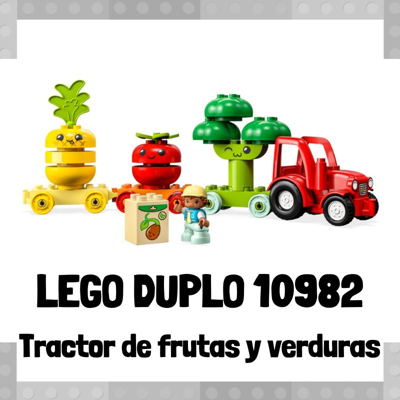Lee más sobre el artículo Set de LEGO 10982 de Tractor de frutas y verduras de LEGO Duplo