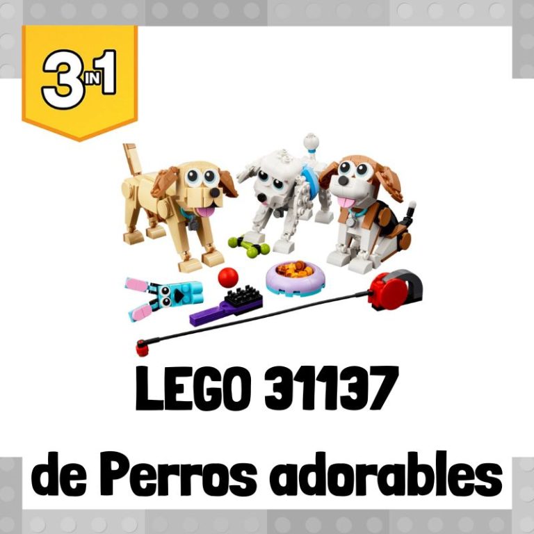 Lee más sobre el artículo Set de LEGO 31137 3 en 1 de Perros adorables