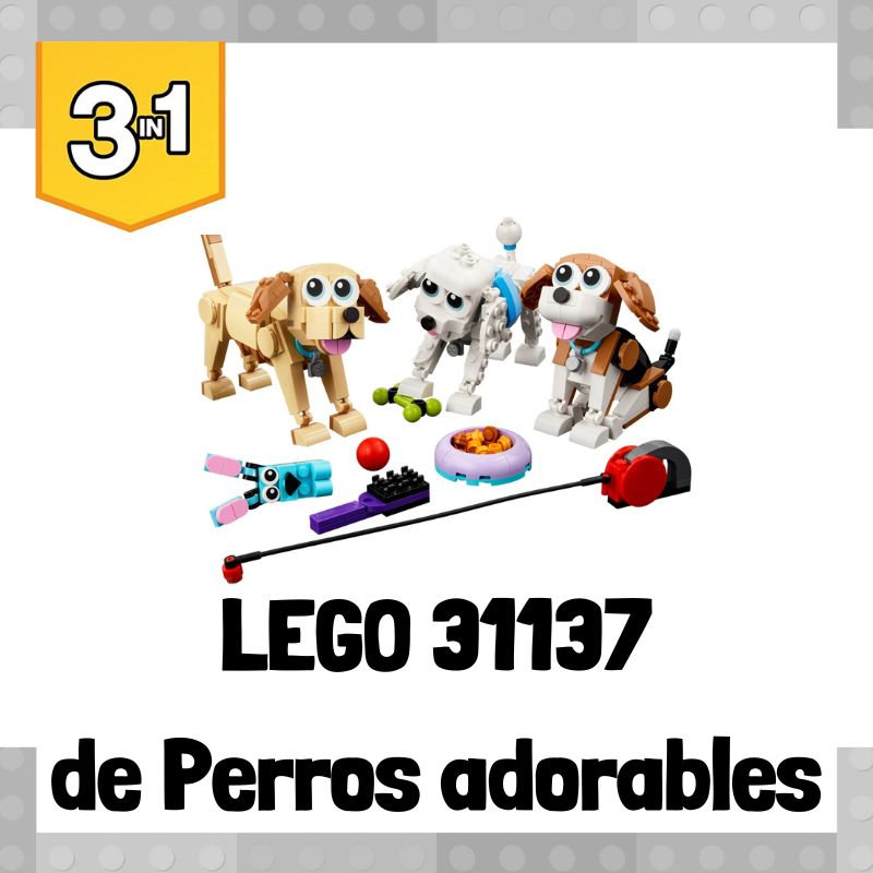 Lee m谩s sobre el art铆culo Set de LEGO 31137 3 en 1 de Perros adorables