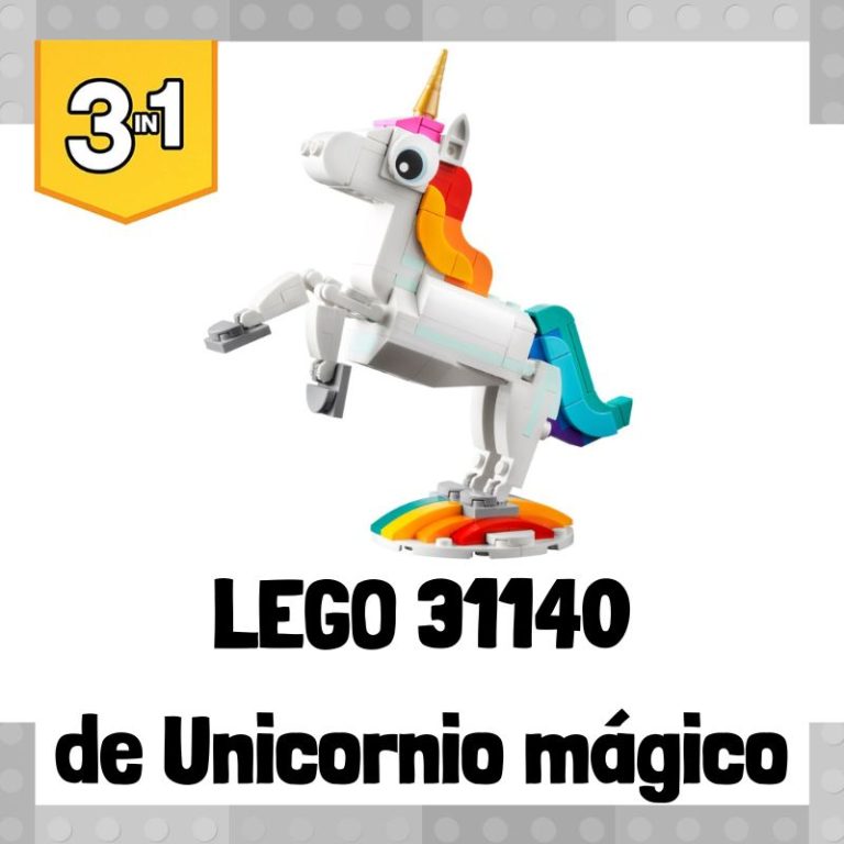 Lee más sobre el artículo Set de LEGO 31140 3 en 1 de Unicornio mágico