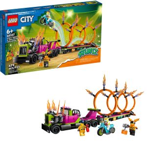 Lego 60357 De Desafío Acrobático Camión Y Anillos De Fuego De Lego City