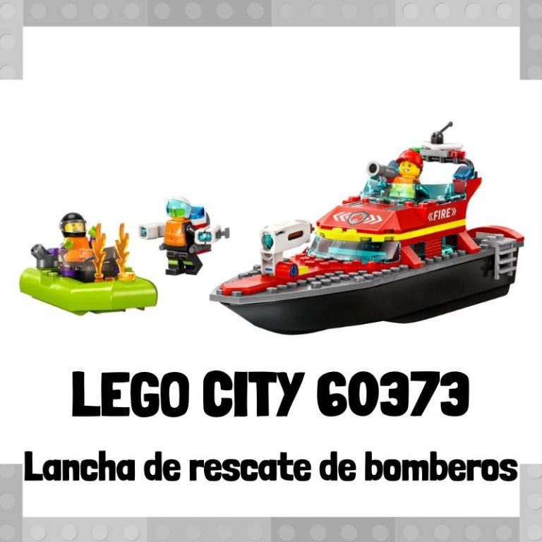 Lee más sobre el artículo Set de LEGO City 60373 Lancha de rescate de bomberos