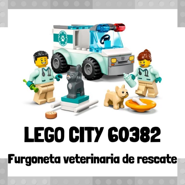 Lee mÃ¡s sobre el artÃ­culo Set de LEGO City 60382 Furgoneta veterinaria de rescate
