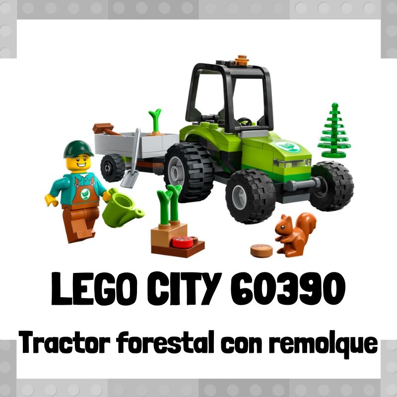 Lee mÃ¡s sobre el artÃ­culo Set de LEGO City 60390 Tractor forestal