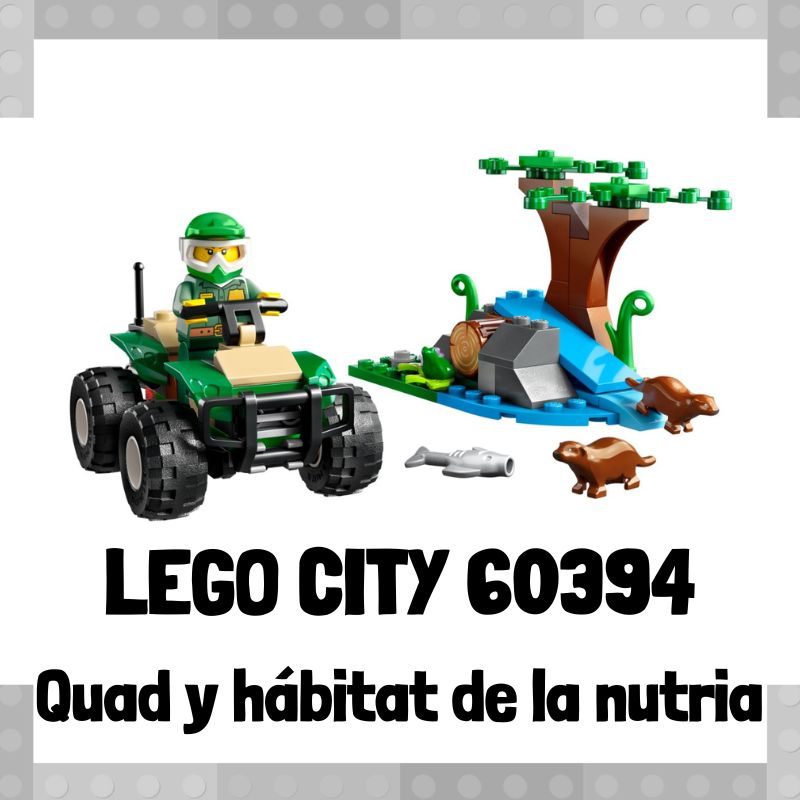 Lee más sobre el artículo Set de LEGO City 60394 Quad y hábitat de la nutria