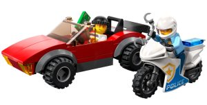 Lego City Moto De Policía Y Coche A La Fuga 60392