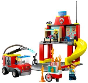 Lego City Parque De Bomberos Y Camión De Bomberos 60375