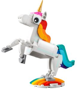 LEGO de Unicornio mÃ¡gico 3 en 1 de LEGO CREATOR 31140