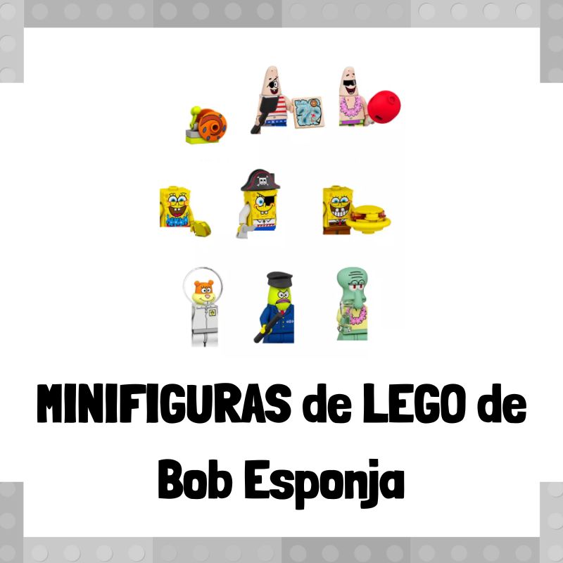 Minifiguras de LEGO de Bob Esponja - Minifiguras baratas de LEGO en Aliexpress
