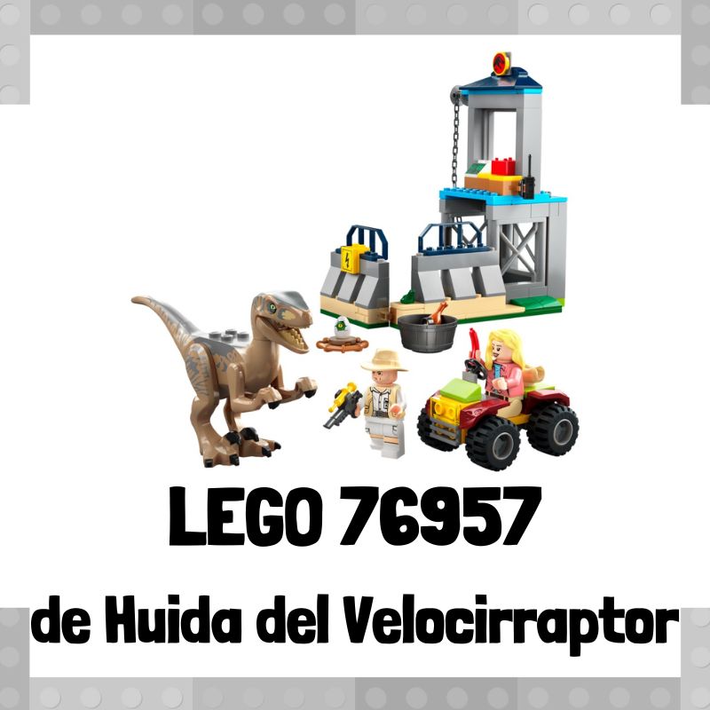 Lee más sobre el artículo Set de LEGO 76957 de Huida del Velocirraptor de Jurassic Park 30 Aniversario