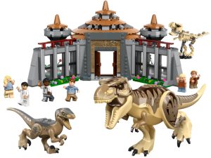 Lego De Centro De Visitantes T Rex Y Ataque Del Raptor Lego Jurassic Park 30 Aniversario 76961
