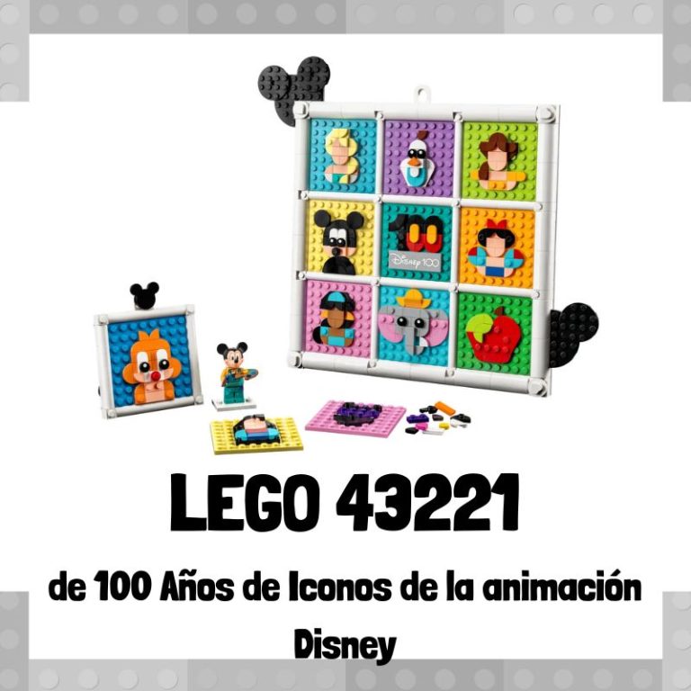 Lee más sobre el artículo Set de LEGO 43221 de 100 Años de Iconos de la animación Disney de LEGO Disney 100 aniversario
